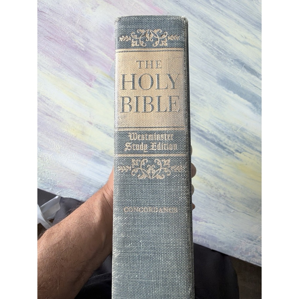 1948 Westminster Study Holy Bible KJV 3rd Printing Concordance Color Maps